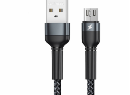 Remax USB-A - microUSB USB kabel 1 m černý (RC-124m černý)