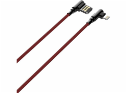 LDNIO USB-A - Lightning kabel 2 m červený (LS422 lightning)