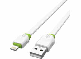 LDNIO USB-A - Lightning kabel 1 m Bílý (LS34 lightning)