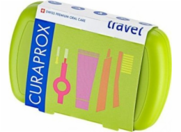 Curaprox Travel Set Zubní kartáček zelený 1 ks