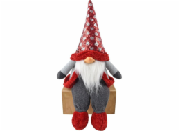 Vánoční dekorace Saska Garden Gnome Gnome Santa Claus velký sed 92cm () - 5902431038155