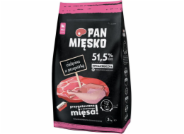 Pan Mięsko Suché krmivo pro psy Telecí s křepelkou (štěně) křupavé XS 9kg