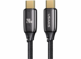 Usams USB-C – USB-C kabel USB 1,2 m černý (USA898)