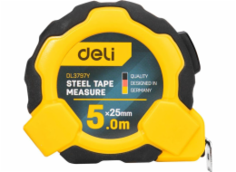 Svinovací metr Deli Deli Tools EDL3797Y, 5m/25mm (žlutý)