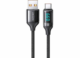 Usams USB-A - USB-C USB kabel 1,2 m černý (6958444975412)