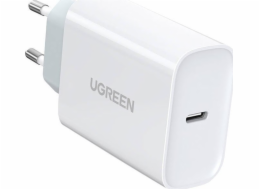 Ugreen nabíječka UGREEN CD127 nástěnná nabíječka, USB-C, PD3.0, QC4.0, 30W (bílá)