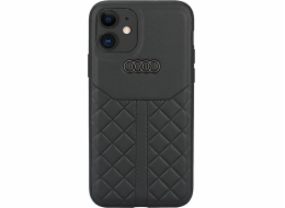 Audi Audi Originální kožený iPhone 12/12 Pro 6,1" černý/černý pevný obal AU-TPUPCIP12P-Q8/D1-BK