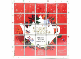 English Tea Shop Adventní kalendář Red Puzzle Vánoční čajový set 25 bio pyramid 50g