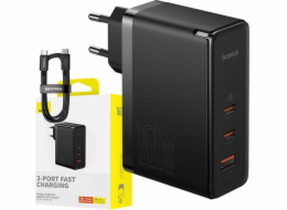 Baseus nabíječka Baseus GaN5 Pro 2xUSB-C + USB nástěnná nabíječka, 160W (černá)