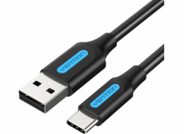 Vention USB-A - USB-C kabel 0,25 m černý (COKBC)