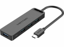 Vention USB HUB Hub USB 3.0 se 4 porty USB-C a USB 3.0 s napájením Vention TGKBB 0,15 m Černá