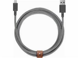 Native Union USB-A – Lightning kabel 3 m, černá bílá (BELT-KV-L-ZEB-3)