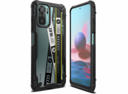 Hurtel Ringke Fusion X Design Armored Case with Frame Xiaomi Redmi Note 10 / Redmi Note 10S black (pásek na vstupenky) (XDXI0029)