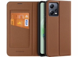 Pouzdro Dux Ducis Dux Ducis Skin X2 pro Xiaomi Redmi Note 12 5G / Poco X5 5G Cover Flip Wallet Stand Brown