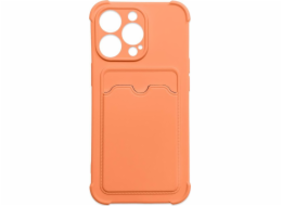 Hurtel Card Armor Case Cover pro iPhone 11 Pro Max Card Wallet Silikonový Armor Air Bag Cover Oranžový