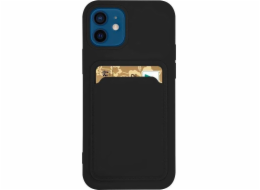 Hurtel Card Case Silikonové pouzdro na peněženku se slotem pro kartu na dokumenty pro Samsung Galaxy A42 5G Black