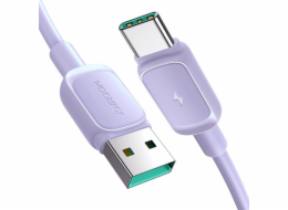 Joyroom USB-A – USB-C kabel USB-C 1,2 m fialový (JYR761)