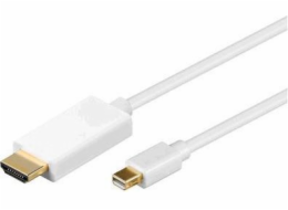 MicroConnect DisplayPort Mini - HDMI kabel 3m bílý (MDPHDMI3-4K)