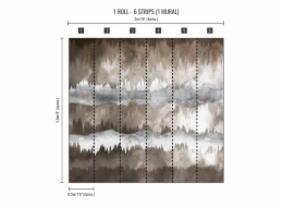 Fototapeta, Horizon Taupe, 113147, 2,8x3m (6 dílů po 0,5m)