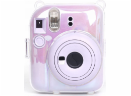 LoveInstant Cover Case Cover Case pro FujiFilm INSTAX Mini 12 + kapsa na fotku / Transparentní - Třpytivé