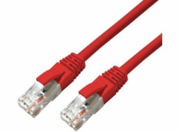 MicroConnect CAT6A UTP 0,25m červená LSZH