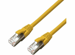 MicroConnect CAT6A S/FTP 0,25m Žlutá LSZH