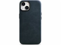 iCarer iCarer Oil Wax Premium Leather Case iPhone 14 Magnetic Leather Case with MagSafe Dark Blue (WMI14220701-BU)