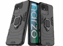 Kryt hybridního pouzdra Hurtel Ring Armor Armored + magnetický držák Realme Narzo 50A Black