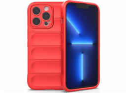 Pouzdro Hurtel Magic Shield Case pro iPhone 13 Pro Max, pružný, pancéřový kryt, červený