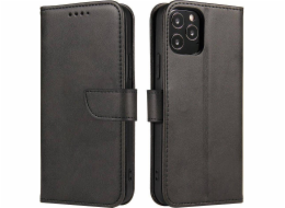 Hurtel Magnet Case Elegantní kryt Case s funkcí Flip a Stojánek OnePlus Nord N200 5G Black