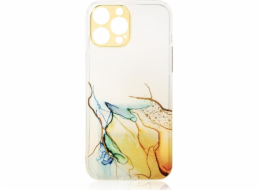 Pouzdro Hurtel Marble Case pro Samsung Galaxy A12 5G gelový kryt mramor oranžový