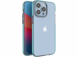 Hurtel Spring Case iPhone 14 Pro Max silikonový kryt s rámečkem světle modrý