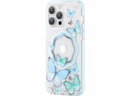 Kingxbar Kingxbar Butterfly Series magnetické pouzdro iPhone 14 Plus MagSafe Butterfly Case modré