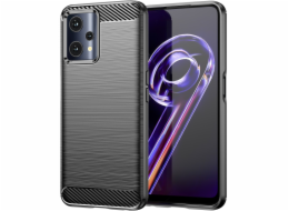 Pružný kryt Hurtel Carbon Case pro Realme 9 Pro černý