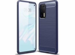 Hurtel Carbon Case flexibilní obal pouzdra pro Huawei P40 modrý univerzální