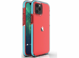 Gelové pouzdro Hurtel Spring Case s barevným rámečkem pro iPhone 13 Pro Max světle modré