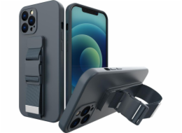 Hurtel Rope case gelové pouzdro s řetízkem na peněženku šňůrka na peněženku Xiaomi Redmi 9 tmavě modrá