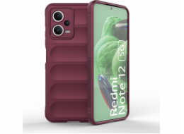 Pouzdro Hurtel Magic Shield pro Xiaomi Redmi Note 12 5G / Poco X5 5G Flexible Armored Cover Burgundy