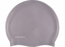 Crowell Crowell Mono Breeze silikonová koupací čepice, barva 6, stříbrná