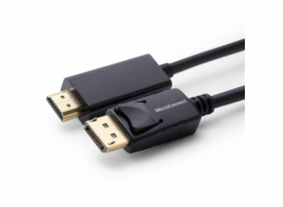 Kabel MICRO_CONNEC HDMI M, Dipslay port M, 2m, černý