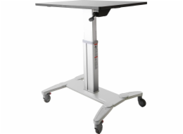 StarTech Mobilní sedací stojan Workstation Black and Silver 80 cmx60 cm