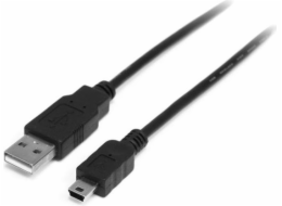 StarTech USB-A - miniUSB USB kabel 0,5 m černý (USB2HABM50CM)