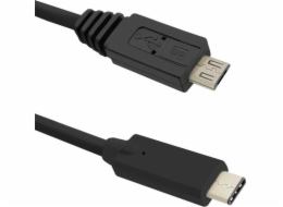 Qoltec USB-A - microUSB USB kabel 1,2 m černý (50476)