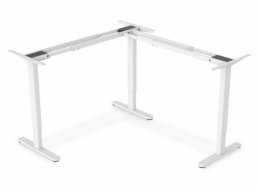 DIGITUS Electrically height-adj. Table Frame L-Shape 2Step white