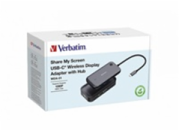 VERBATIM Display Adapter WDA-01 Share My Screen 1080P, USB-C hub