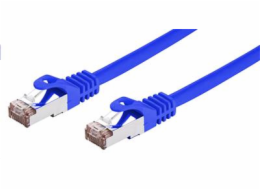 C-TECH kabel patchcord Cat6, FTP, modrý, 1m