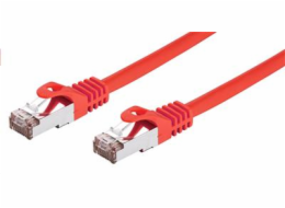 C-TECH kabel patchcord Cat6, FTP, červený, 0,25m