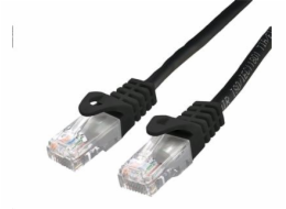 C-TECH kabel patchcord Cat6, UTP, černý, 1m