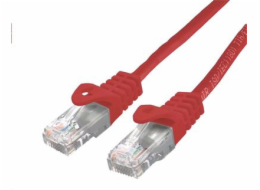 C-TECH kabel patchcord Cat6, UTP, červený, 0,25m