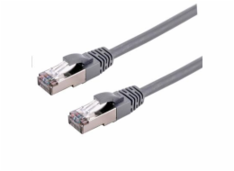 C-TECH kabel patchcord Cat6a, S/FTP, šedý, 2m